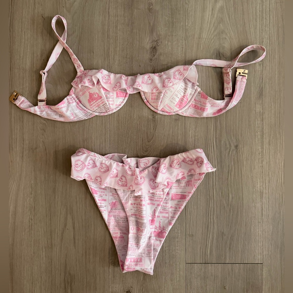 Strawberry Milk Mob Pink Polly Bikini